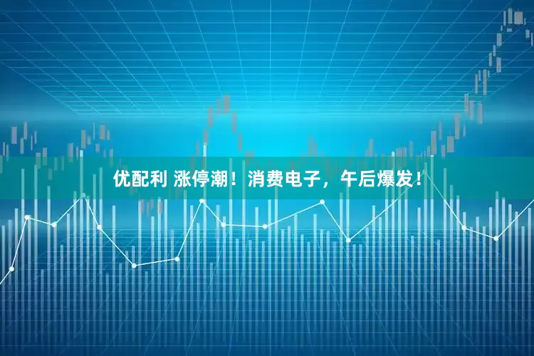 优配利 涨停潮！消费电子，午后爆发！